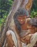   Femme et enfant, tribu Kadar (Inde) 